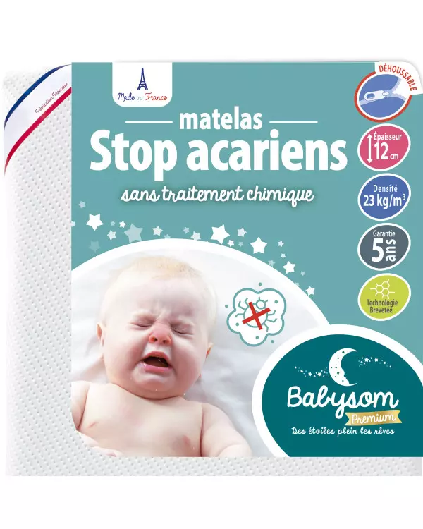 matelas bébé stop acariens babysom