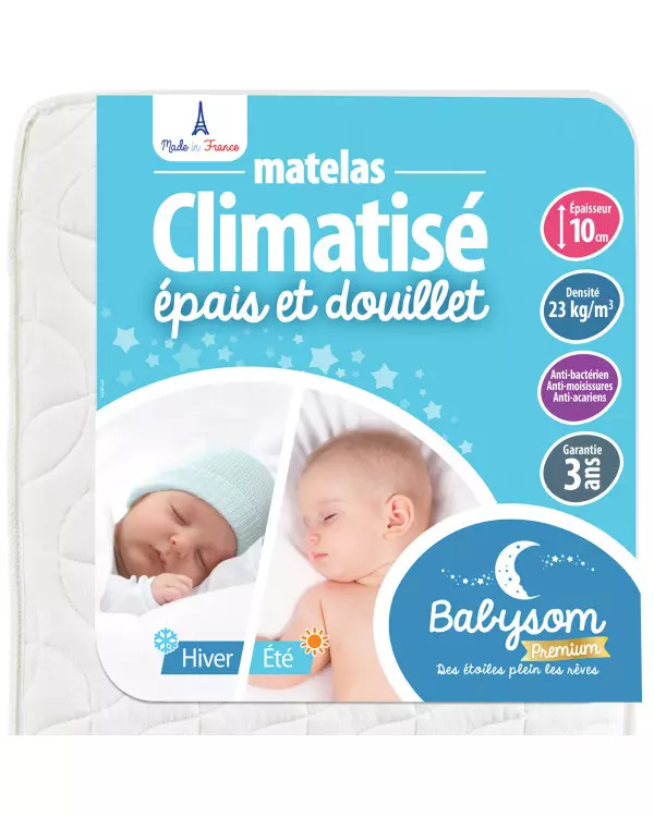 matelas bébé babysom climatisé