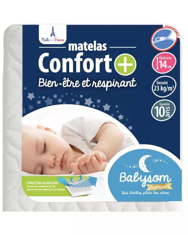 matelas bébé babysom respirant